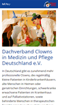 Mobile Screenshot of dachverband-clowns.de